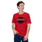 Tampa Bay Skyline Football Fanatic Vintage Graphic T-Shirt: Ideal Gift for Him & Her, Football Fans - Retro Style Game Day Shirt - Red