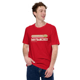 San Francisco Football Fanatic Vintage Graphic Shirt: Ideal Gifts for Him & Her, Football Fans - Retro Game Day Tee - Red