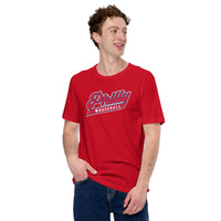 Vintage Philadelphia Baseball Fanatic Shirt: Gift Ideas for Him & Her, Baseball Lovers & Enthusiasts - Retro Style Game Day Shirt - Red