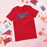 Vintage Boston Baseball Fanatic Shirt: Gift Ideas for Him & Her, Baseball Lovers & Enthusiasts - Game Day Tees for Men & Women - Red