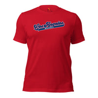 Vintage Los Anngeles Baseball Fanatic Shirt: Gift Ideas for Him & Her, Baseball Lovers & Enthusiasts - Game Day Tees for Men & Women - Red