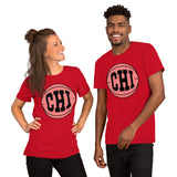 Christmas Gift Ideas for Basketball Lovers, Coach & Players - Senior Night, Game Outfit & Attire - Chicago Basketball Fanatic T-Shirt - Red, Unisex