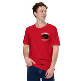 Hockey Game Outfit & Attire - Bday & Christmas Gift Ideas for Hockey Players & Goalies - Retro Ottawa Hockey Emblem Fanatic T-Shirt - Red, Front