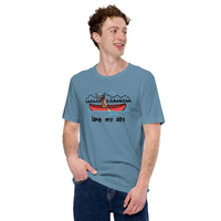 Great Dane Dog Themed Clothes - Funny Canine Tee Shirts For Humans - Gifts for Campers & Dog Moms, Dads & Lovers - Lake My Day T-Shirt - Steel Blue
