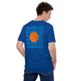 Bday & Christmas Gift Ideas for Basketball Lover, Coach & Player - Senior Night, Game Outfit & Attire - Oklahoma B-ball Fanatic T-Shirt - True Royal, Back