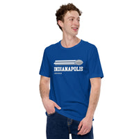 Indianapolis, Indiana Football Fanatic Vintage Graphic Shirt: Ideal Gifts for Him & Her, Football Fans - Game Day Tee - True Royal
