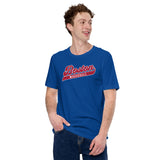 Vintage Boston Baseball Fanatic Shirt: Ideal Gifts for Him & Her, Baseball Lovers & Enthusiasts - Retro Style Game Day Shirt - True Royal
