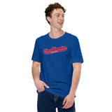 Vintage Los Angeles Baseball Fanatic Shirt: Ideal Gifts for Him & Her, Baseball Lovers & Enthusiasts - Retro Style Game Day Shirt - True Royal
