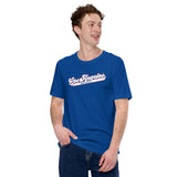 Vintage Los Angeles Baseball Fanatic Shirt: Ideal Gifts for Him & Her, Baseball Lovers & Enthusiasts - Retro Game Day Shirt - True Royal