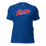 Vintage Boston Baseball Fanatic Shirt: Ideal Gifts for Him & Her, Baseball Lovers & Enthusiasts - Retro Style Game Day Shirt - True Royal