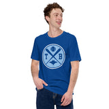 Vintage Tampa Bay Baseball Emblem Fanatic T-Shirt: Gift Ideas for Him & Her, Baseball Lovers & Enthusiasts - Retro Style Game Day Shirt - True Royal
