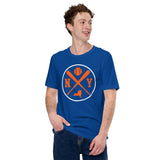 Vintage New York Baseball Emblem Fanatic T-Shirt: Gift Ideas for Him & Her, Baseball Enthusiasts & Lovers - Retro Game Day Tee - True Royal