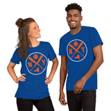 Vintage New York Baseball Emblem Fanatic T-Shirt: Gift Ideas for Him & Her, Baseball Enthusiasts & Lovers - Retro Game Day Tee - True Royal, Unisex