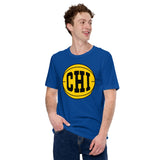 Christmas Gift Ideas for Basketball Lovers, Coach & Players - Senior Night, Game Outfit & Attire - Vintage Chicago Basketball T-Shirt - True Royal