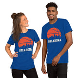 Ideal Christmas Gift for Basketball Lover, Coach & Player - Senior Night, Game Outfit - Oklahoma Skyline B-ball Fanatic Shirt - True Royal, Unisex