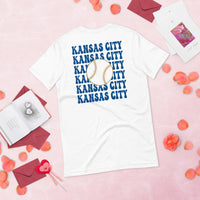 Retro Kansas City Baseball Emblem Fanatic T-Shirt: Gift Ideas for Him & Her, Baseball Enthusiasts & Lovers - Game Day Tee - White, Back