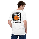 Bday & Christmas Gift Ideas for Basketball Lover, Coach & Player - Senior Night, Game Outfit - Brooklyn B-ball Fanatic Tee - White, Back