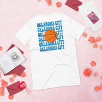 Bday & Christmas Gift Ideas for Basketball Lover, Coach & Player - Senior Night, Game Outfit & Attire - Oklahoma B-ball Fanatic T-Shirt - White, Back