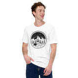 Camping & Hiking Shirt - Gifts for Outdoorsmen, Campers, Nature & Animal Lovers - Mama & Papa Bear Shirt - Celestial Starry Night T-Shirt - White