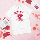 Buffalo Est.1960 T-Shirt - Football Fanatic Vintage Graphic Shirt: Retro Style, Ideal Gifts for Football Fans - Game Day Shirt - White