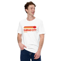 Kansas City, Missouri Football Fanatic Vintage Graphic Shirt: Ideal Gifts for Him & Her, Football Fans - Retro Style Game Day Shirt - White