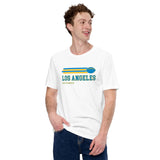 Los Angeles, California Football Fanatic Vintage Graphic Shirt - Game Day Shirt - Gifts for Him & Her, Football Fans - White
