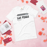 Las Vegas, Nevada Football Fanatic Vintage Graphic Shirt: Ideal Gifts for Him & Her, Football Fans - Game Day Shirt - White