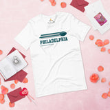 Philadelphia Football Fanatic Vintage Graphic Shirt: Gift Ideas for Him & Her, Football Fans - Retro Style Game Day Shirt - White