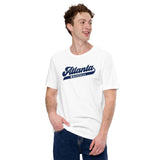Vintage Atlanta Baseball Fanatic Shirt: Gift Ideas for Him & Her, Baseball Lovers & Enthusiasts - Game Day Tees for Men & Women - White