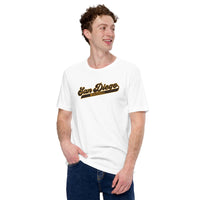 Vintage San Diego Baseball Fanatic Shirt: Gift Ideas for Him & Her, Baseball Lovers & Enthusiasts - Retro Style Game Day Shirt - White