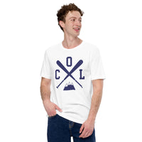 Vintage Colorado Baseball Emblem Fanatic T-Shirt: Ideal Gifts for Him & Her, Baseball Lovers & Enthusiasts - Retro Style Game Day Tee - White
