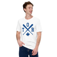 Vintage Toronto Baseball Emblem Fanatic T-Shirt: Ideal Gifts for Him & Her, Baseball Lovers & Enthusiasts - Retro Style Game Day Shirt - White