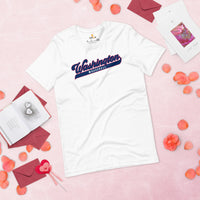 Vintage Washington Baseball Fanatic Shirt: Gift Ideas for Him & Her, Baseball Lovers & Enthusiasts - Retro Style Game Day Shirt - White