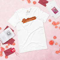 Vintage Baltimore Baseball Fanatic Shirt: Ideal Gifts for Him & Her, Baseball Lovers & Enthusiasts - Retro Style Game Day Shirt - White