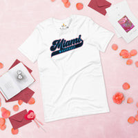 Vintage Miami Baseball Fanatic Shirt: Ideal Gifts for Him & Her, Baseball Lovers & Enthusiasts - Retro Style Game Day Shirt - White