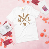 Vintage Milwaukee Baseball Emblem Fanatic T-Shirt: Ideal Gifts for Him & Her, Baseball Lovers & Enthusiasts - Retro Style Game Day Tee - White