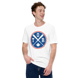 Vintage Toronto Baseball Emblem Fanatic T-Shirt: Gift Ideas for Him & Her, Baseball Lovers & Enthusiasts - Retro Style Game Day Shirt - White
