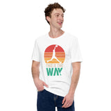Christmas Gift Ideas for Basketball Lovers, Coach & Players - Senior Night, Game Outfit & Attire - Vintage This Is The Way T-Shirt - White