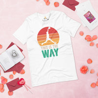 Christmas Gift Ideas for Basketball Lovers, Coach & Players - Senior Night, Game Outfit & Attire - Vintage This Is The Way T-Shirt - White