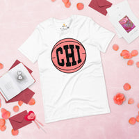 Christmas Gift Ideas for Basketball Lovers, Coach & Players - Senior Night, Game Outfit & Attire - Chicago Basketball Fanatic T-Shirt - White