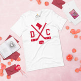 DC Shirt - Washington T-Shirt - WA Shirt - Hockey Shirt - Game Day Shirt - Retro Hockey Shirt - Gift for Hockey Player & Lover - DC T-Shirt - White