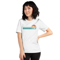 Lake Boating Wear, Apparel - Vacation Outfit, Clothes - Gift Ideas for Kayaker, Outdoorsman, Dog & Nature Lovers - Retro SUP T-Shirt - White
