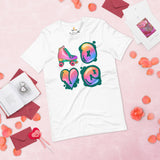 Skate Streetwear & Urban Outfit, Attire - Roller Skating Shirt, Wear, Clothing - Gifts for Skaters - Retro Love Roller Skating Tee - White