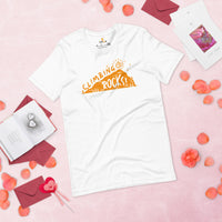 Rock Climbing Shirt - Hiking Shirt, Mountaineering T-Shirt, Climber Shirt, Mountain Dude Shirt - Gifts for Climbers - Climbing Rocks Shirt - White