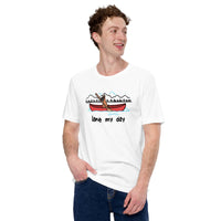 Great Dane Dog Themed Clothes - Funny Canine Tee Shirts For Humans - Gifts for Campers & Dog Moms, Dads & Lovers - Lake My Day T-Shirt - White