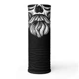 Versatile Beardy Skull Neck Gaiter | Seamless Tubular Snood, Scarf, Headband, Bandana | Outdoor Street Style Headwear for Beard Lovers as a style seamless tubular snood perfect for beard lovers, bearded men, barber men, rock and street lifestyle enthusiasts, for outdoor activities such as fishing, hunting, camping... or for outdoor sports such as dirtbike, motorcycling, mtb, paintballs, airsoft and more.