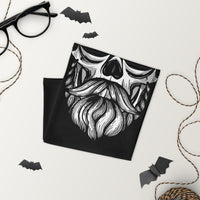 Versatile Beardy Skull Neck Gaiter | Seamless Tubular Snood, Scarf, Headband, Bandana | Outdoor Street Style Headwear for Beard Lovers as a style seamless tubular snood, scarf perfect for beard lovers, bearded men, barber men, rock and street lifestyle enthusiasts, for outdoor activities such as fishing, hunting, camping... or for outdoor sports such as dirtbike, motorcycling, mtb, paintballs, airsoft and more.