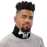 Versatile Punisher Skull Neck Gaiter | Seamless Tubular Snood, Scarf, Headband, Wristband, Bandana | Street Lifestyle Outdoor Headwear used as a style neck warmer perfect for outdoor activities such as fishing, hunting, camping, trekking, rock climbing... or for outdoor sports such as dirtbike, mtb, competitive team shooting sports such as paintballs, airsoft... and more.