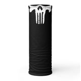 Versatile Punisher Skull Neck Gaiter | Seamless Tubular Snood, Scarf, Headband, Wristband, Bandana | Street Lifestyle Outdoor Headwear as a style seamless tubular snood perfect for outdoor activities such as fishing, hunting, camping, trekking, rock climbing... or for outdoor sports such as dirtbike, mtb, competitive team shooting sports such as paintballs, airsoft... and more.