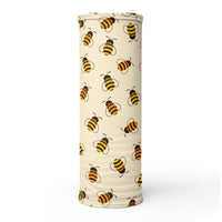Honey Bee Neck & Face Gaiter - Styling Sweat Headband, Head Wrap, Running Snood Neck Warmer, Hair Band & Scarf, Boho Bandeau, Wristband as a tubular snood perfect for gardening, fishing, hunting, camping and outdoor activities.